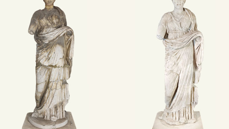 restauro-lapideo-figura-femminile-statua-marmo
