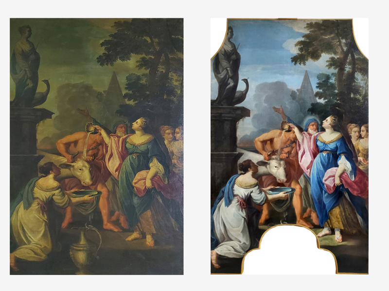 Restauro-dipinto-battaglia-XVII-sec.,-65-x-50-cm,-anno-restauro-2020